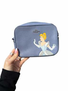Authentic Coach Disney Collaboration Cinderella pebbled leather Crossbody